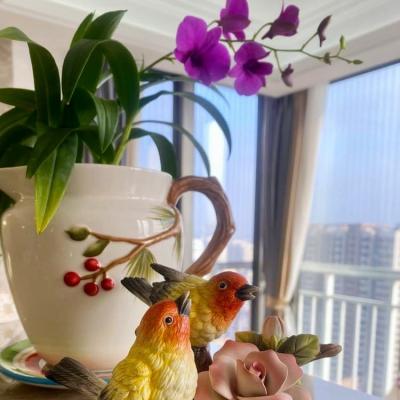 TƯỢNG CHIM THỦ CÔNG VẼ TAY BẰNG SỨ